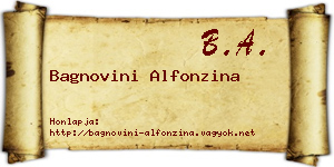 Bagnovini Alfonzina névjegykártya
